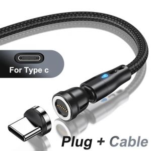 Aufu-Câble Magnétique De Type C 5a Pour Samsung S21, Huawei P30, Charge Rapide, Fil De Chargeur Pour Iphone, Xiaomi, Micro Usb, Données.Black For Type-C.1m - Neuf
