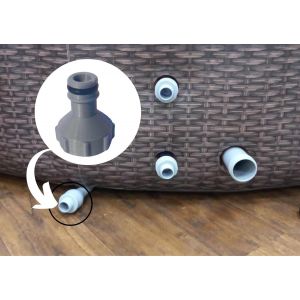 Adaptateur de vidange Compatible Lay-Z-Spa-Raccord de Valve de vidange de Tuyau-Modèles AirJet Hidro Jet - Neuf
