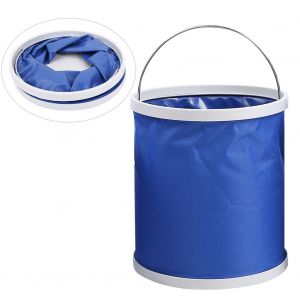 Seau De Peche Pliable Et Portable Pour L'exterieur, Ideal Pour La Randonnee, Le Camping, La Chasse Ou Les Voyages (11 L) - Neuf