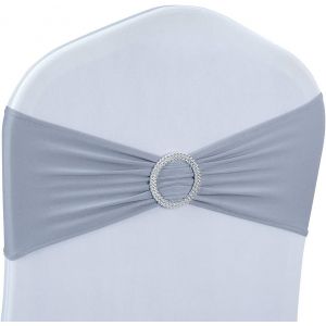 Président Écharpes Arcs 50pcs Premium Stretch Président De La Couverture De Bande Avec Boucle Curseur Universel Élastique Président Liens Pour La Fête De Mariage De Cérémonie De Réception - Neuf
