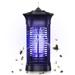 Lampe Anti Moustique, Répulsifs Electrique 15W Uv, 2 En 1 Électrique Antimoustique, 360 ° Uv Tueur D'Insectes Raquette Anti Moustique Electrique, Pour Intérieur Extérieur Jardin Camping - Neuf