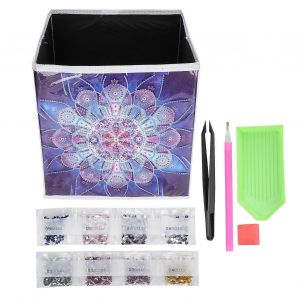 Motif De Fleur Diy Boîte De Rangement De Peinture Au Diamant Kits De Peinture Au Diamant Étui De Rangement Pliant - Neuf