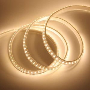 Ruban &Agrave; Led, Bande Led, 120 Leds/M Lumineux Bandeau Led 220v, 2835 Ip65 Etanche Bande Strip Led Pour &Eacute;chelle De Plafond, Blanc Chaud -Led De Cuisine, C&acirc;ble, Lumi&egrave;res Led, Blanc Froid (1m, Blanc Chaud) - Neuf