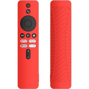 Silicone Coque Compatible Avec Xiaomi Mi Box 4K Tv (2Nd Gen) Télécommande, Antidérapant Étui De Protection Remote Caque Case Housse Pour Xiaomi Mi Box 4K Tv Remote 2Nd Generation (Rouge) - Neuf