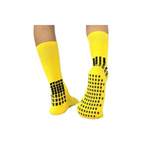Chaussettes De Yoga Antid&eacute;rapantes Pour Hommes Avec Adh&eacute;rence - Jaunes - Neuf