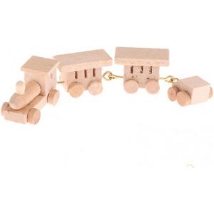 1pc Mini Mod&egrave;le De Simulation De Train En Bois Toys 1/12 Accessoires Miniatures De Maison De Poup&eacute;e Pour D&eacute;coration De Maison De Poup&eacute;e - Neuf