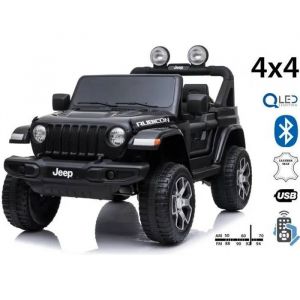 Voiture Électrique Pour Enfants - Jeep - Wrangler - Double Siège En Cuir - Transmission 4x4 - Roues Eva - Neuf