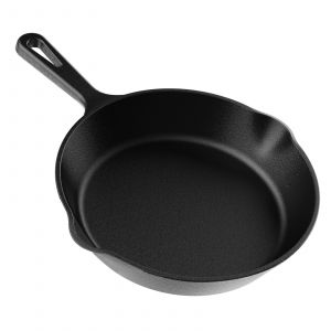 Po&ecirc;le &Agrave; Frire En Fonte 20 Cm Yashe, Id&eacute;ale Pour, Omelettes, Compatible Four, Po&ecirc;le Robuste En Fonte Noire - Neuf
