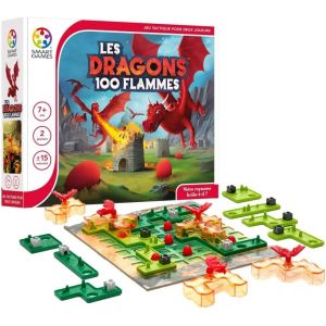 Play-Les Dragons 100 Flammes-Gouvernez Le Royaume-Jeu De Societe-Jeu De Stratégie-Pour 2 Joueurs-A Partir De 7 Ans, Blanc - Neuf