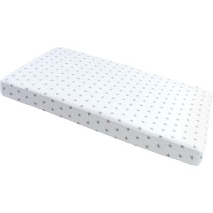 Kalanka-Drap Housse 60x120 Lit Bebe Matelas Enfant Bébé - 100% Coton Fitted Draps Lit Pour Baby Bed Cover Sheets Matela Literie Mattress Couette (Étoiles Grises Sur Blanc) - Neuf