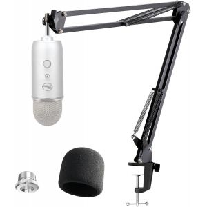 Blue Yeti Support Microphone Professionnel Réglable Avec Bonnette Micro Compatible Avec Filtre Anti-Pop Pour Microphone Blue Yeti/Yeti Pro[X51] - Neuf