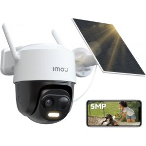 3K Caméra Surveillance Wifi Exterieure Sans Fil Solaire Avec Batterie 5000Mah, Caméra Solaire Exterieur 360° Ptz, 2.4Ghz, Détection De Personnes/Véhicules, Vision Nocturne Couluer,Ip65,Mode Privé - Neuf