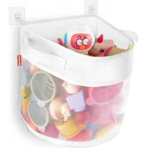 Kalanka-Rangement Jouet Bain, Filet Jouet Bain Bebe, Organiseur De Jouets De Bain Avec 4 Crochets Adh&eacute;sifs, Rangement Jouet Baignoire, Filet Jouet Bain De B&eacute;b&eacute;, Rangement De Jouets De Bain Pour B&eacute;b&eacute; - Neuf