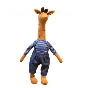 Poupée en peluche mignonne et mignonne de cerf de girafe poupée en peluche de spandex cadeau de fille-bleu marine - Neuf