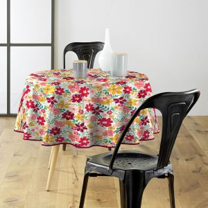 Ershi- Nappe Ronde (Diamètre 160 Cm) Milly, Pvc Imprime[1433] - Neuf