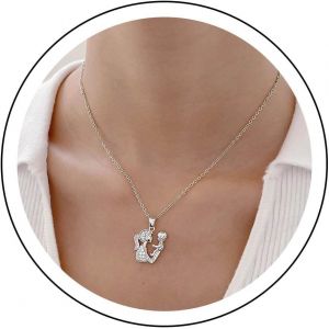 Kal-Collier Cristal M&egrave;re Fils Fille Argent Pave Strass Collier Famille Parents Et Enfants Collier Pendentif Amour M&egrave;re Et Enfant Collier Charme Bijoux Pour Femmes Et Filles - Neuf