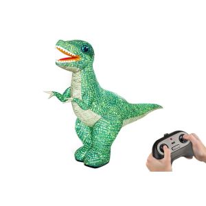 Dinosaure gonflable t&eacute;l&eacute;command&eacute; pour enfants - Dino &eacute;lectrique 2,4 GHz avec batterie rechargeable - Neuf