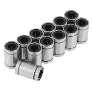 Roulement à mouvement linéaire,12 pièces Roulement à billes à mouvement linéaire 8x15x24 mm pour petits projets de tige/tige de 8 mm,tels qu'une imprimante 3D,une machine à graver - Neuf