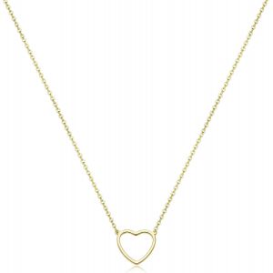 Kal-Bijoux Femme Collier, Collier Coeur Femme, Collier Pour Femme, Collier Pendentif Coeur, Necklace Femme, Bijoux Femme Collier, Collier Saint Valentin, Pour Femmes Et Filles Cadeaux - Neuf