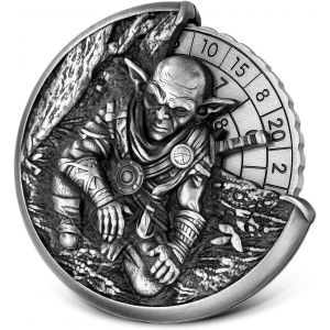 Eryi-Gobelin Roulette Dés Spinner, 7-En-1 Métallique Spinner De Dés Dnd, Gyroscope Du Bout Des Doigts, Cadeaux D&d Avec Sacs Cadeaux Logo Dragon, Jeu De Rôle, Accessoires De Jeu De Société, Argent Fo - Neuf