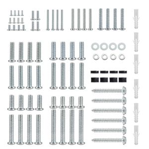LETNERNY-Kit Matériel De Montage Tv Universel Convient À Tous Les Télév urs JusquÀ 80 Pouces - Comprend M4 M5 M6 M8 Vis Rondelles & Entreto s - Fonctionne Avec NImporte Quel Support Mural Tv - Neuf