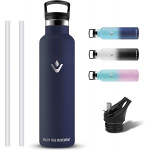 Gourde Isotherme, Gourde 1l, Sans Bpa, Bouteille Isotherme, Anti Fuite, Gourde Metal, Double Isolation, Gourde Sport, 24h Froid & 12h Chaud, Bouteille D'eau Pour Randonnée, Camping, Aptitude, Yoga - Neuf