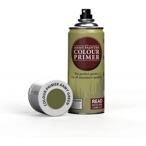 Sansh-, Colour Primer Army Green, 400 Ml Spray Acrylique Vert Armée, Apprêt Pour La Peinture De Figurines Warhammer Et Donjon Et Dragon - Neuf
