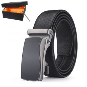 Hommes Ceinture Homme Cuir Ceinture¿Style 02¿, Réglage Automatique De Boucle De Ceinture De 3,5 Cm*115cm (Boîte Incluse), Le Cuir De La Ceinture, La Saint-Valentin Cadeaux - Neuf