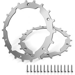 En Acier inoxydable de brossettes de Rechange Gardena pour Sileno Ville 250 500 de Vie de la Tondeuse à gazon, Ébavurer avec une Amélioration de la Traction pour Tondeuse Robotique, 14 Vis en Acier Inoxydable pour les Accessoires, 212mm Hors de Roue Roues