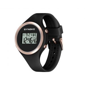 Montre Électronique En Silicone Pour Enfant - Noir - Neuf
