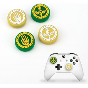 Capuchons De Poignée De Pouce Compatible Avec Ps4 Ps5 Xbox 360 Xbox One Controller,Silicone Thumbstick Capuchons Grip Accessoire,Jaune-Vert Épée.[E852] - Neuf