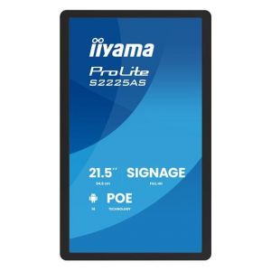 iiyama ProLite S2225AS-B1P - 22" &eacute;cran plat LCD - signalisation num&eacute;rique - avec lecteur multim&eacute;dia SoC int&eacute;gr&eacute; - Android - 1080p 1920 x 1080 - mat, noir - Neuf