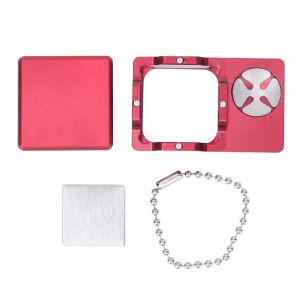 Porte-Craie Universel Multifonction 4 En 1 R2 Pour Queues De Billard, Mini Boite A Craie Portable (Rouge) - Neuf