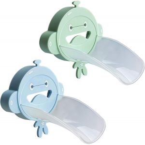 (Bleu + Vert)Robinet Extender, Faucet Extender, Évier Poignée Prolongateur, 2pcs Prolongateur De Robinet Pour Enfants, Pour Bébé Enfants Se Laver Les Mains Accessoires De Salle De Bain - Neuf