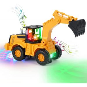 TDRFL-Pelle Jouet,Marche Automatique Avec Son Et Lumière Véhicules De Construction De Véhicules,Jouet De Voiture Pelle Pour Enfants Avec Lumières Et Musique Multiple Pour Enfants 3 4 5 6 7 Ans - Neuf