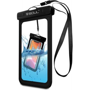 KAL-Étui Étanche Pour Téléphone Portable Avec Lanière Pour Iphone 16, 15, 14, 13, 12, 11 Pro Max, Xr, Xs, Se, Samsung S24, S23, S22, S21, Huawei P60, Pour La Plage, La Natation, La Pêche, La Randonné - Neuf