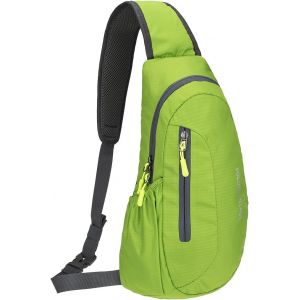RFCBC-Saccoche Bandouliere Sac De Poitrine - Nylon Hydrofuge, Coussin En Filet En Nid D'Abeille, Poids Léger Sac De Sport Slim Bag Pour La Randonnée Voyage Vélo Promenade De Chien - Neuf