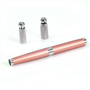Stylo de tatouage semi-permanent a double tete pour sourcils, 2 couleurs, outil de tatouage microblading (or rose) - Neuf