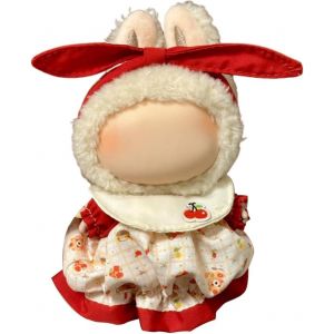 V&ecirc;tements en peluche, poup&eacute;e en peluche de 17 cm, accessoires pour poup&eacute;es, peluche (non inclus) (fleurs rouges) - Neuf