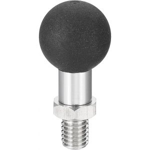 VornixorSarlshop-Base &Agrave; Boule 0.8"" avec Boulon Filet&eacute; M8 en Acier Inoxydable pour Cam&eacute;ra d'action Cam&eacute;scope Compatible pour Bras &Agrave; Double Embout Monture Motos V&eacute;hicule &Eacute;lectrique, Argent - Neuf