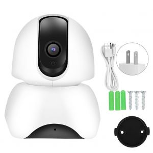 Camera 360 degres HD 720p Wi-Fi, surveillance bebe en temps reel, vision nocturne, 110-240 V (prise americaine) - Neuf