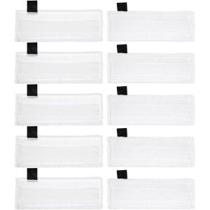 PATB-Ensemble de 10 pi&egrave;ces chiffons microfibre nettoyeur vapeur lingettes de remplacement balai vapeur serpilli&egrave;re pour Karcher Easy Fix SC2 SC3 SC4 SC5 Accessoires chiffons serpilli&egrave;re - Neuf