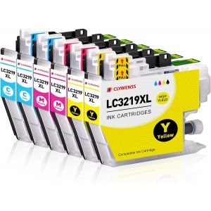 CHECARZHN--NO1-Lc3219Xl Cartouches D'Encre Colore Compatible Avec Brother Lc3219Xl Lc-3219Xl Lc-3219 Lc3217 Pour Mfc-J5330Dw Mfc-J5335Dw Mfc-J5730Dw Mfc-J5930Dw Mfc-J6530Dw Mfc-J6930Dw Mfc-J6935Dw, 6-Pack - Neuf