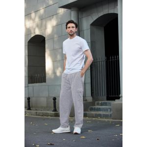 Tzf-Pantalon De Jogging Long Pantalons De Surv&ecirc;tement Hommes Casual Sport Cargo Pants D&eacute;contract&eacute; De Ceinture Elastique Avec Poches Joggers De Fitness Course Training Yoga Sweatpants - Neuf