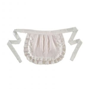 Tabliers rétro Tablier de taille Tablier de taille pour les filles costume serré Coton blanc demi-tablier Fête Hot-hy - Neuf