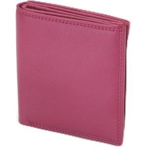 Josephine Osthoff Portefeuille Pour Femme En Cuir Véritable Avec Protection Rfid Et Boîte Viennoise,Fuchsia,10 Cm Breit,9,5 Cm Hoch. - Neuf