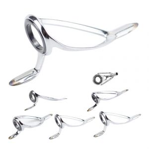 Kit De R&eacute;paration De Canne &Agrave; P&ecirc;che Kit De R&eacute;paration De Pointe De Canne &Agrave; P&ecirc;che Spinning Casting Guides De Canne &Agrave; P&ecirc;che Kit De Remplacement Anneau En C&eacute;ramique D'acier - Neuf