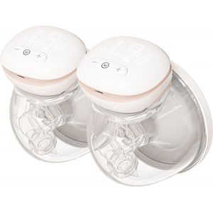 Youha&reg; - The Ins Next - Double Tire-Lait Sans Fil - &Eacute;lectrique Portable - Sans Bpa - Mains Libres - Allaitement - 2x 240ml Tasses Pour Lait Maternel - &Eacute;cran Led - Taille : 24mm - Neuf