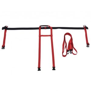 Hjlian Harnais De Ski Pour Enfants, Reglable, Protection Contre Les Chutes, Harnais D'entrainement Pour Snowboard Avec Laisse De Traction, Rouge - Neuf