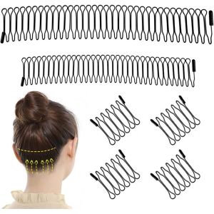 Kalanka-4 Pièces Serre Tete Homme,Serre Tete Femme,Zigzag Cheveux,Bandeau En Métal Ondulé, Bandeau Invisible Pour Cheveux Cassés, Unisexe, Pour Lextérieur, Sport, Fitness, Yoga, Lavage Du Visage - Neuf